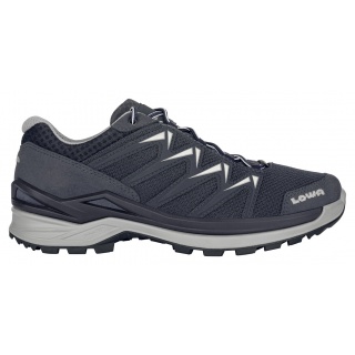 Lowa Wander-Travelschuhe Innox Pro Low GTX (All-Terrain, Synthetik/Textil, wasserdicht) stahlblau/weiss Herren